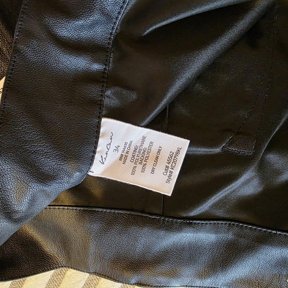 Black Faux Leather Pants - Picture 5 of 5